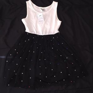 Beautees girls size 8 pearl beaded dress